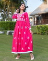 2378 Indo Era Floral Embroidery A Line Midi Dress Catalog
